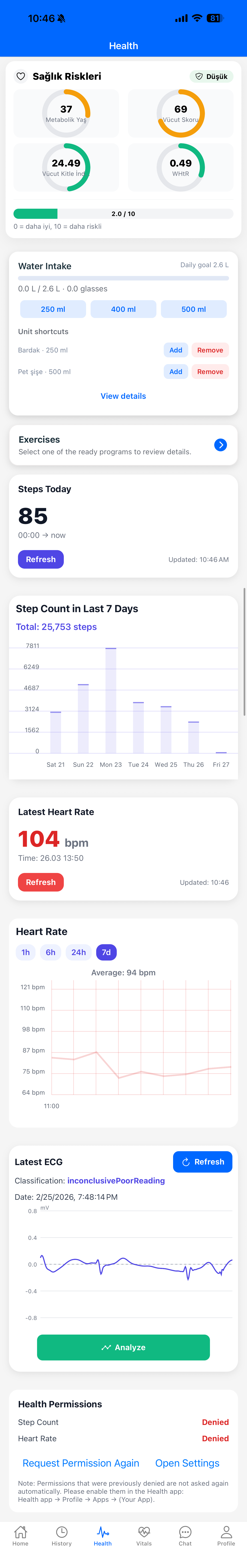 Livewell App Screenshot